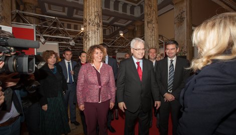 Predsjednik RH Ivo Josipović na pulskom Sajmu knjiga u Istri