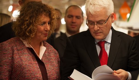Predsjednik RH Ivo Josipović na pulskom Sajmu knjiga u Istri